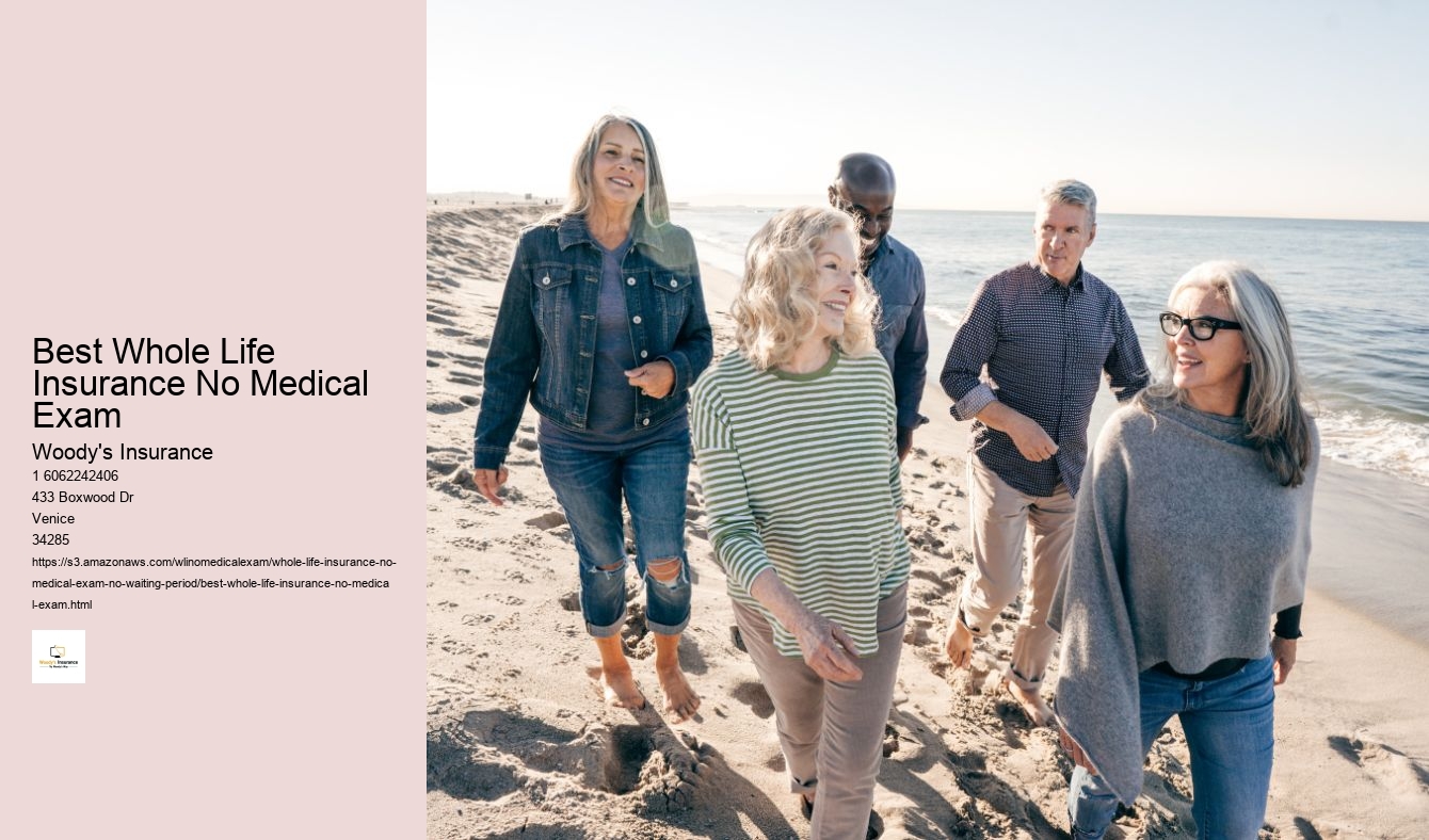 Best Whole Life Insurance No Medical Exam