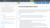 ACP Level of Implementation Analysis ACP Level of Implementation Analysis