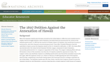 1897 Petition Against the Annexation of Hawaii 1897 Petition Against the Annexation of Hawaii