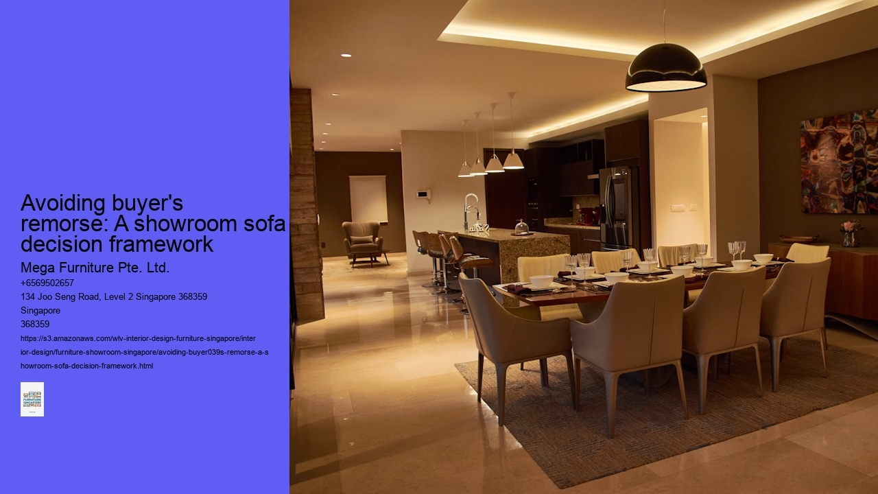 Avoiding buyer's remorse: A showroom sofa decision framework