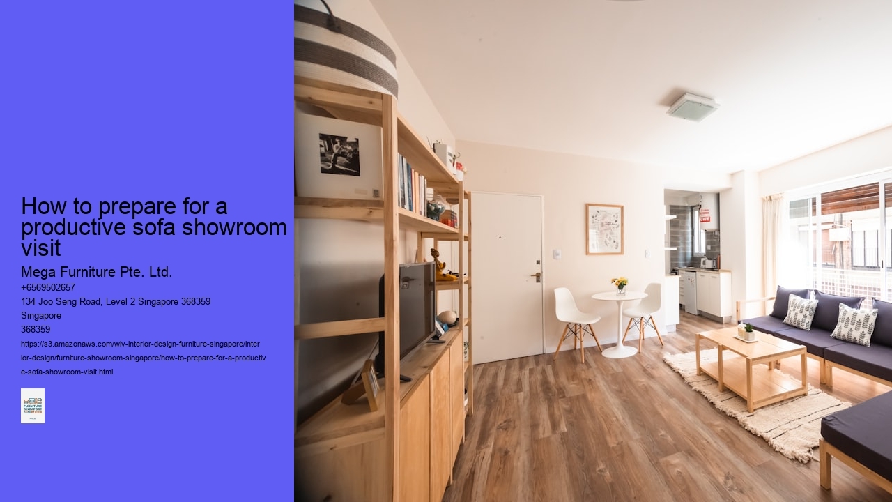 How to prepare for a productive sofa showroom visit