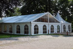 Tent made with industrial fabric welder.