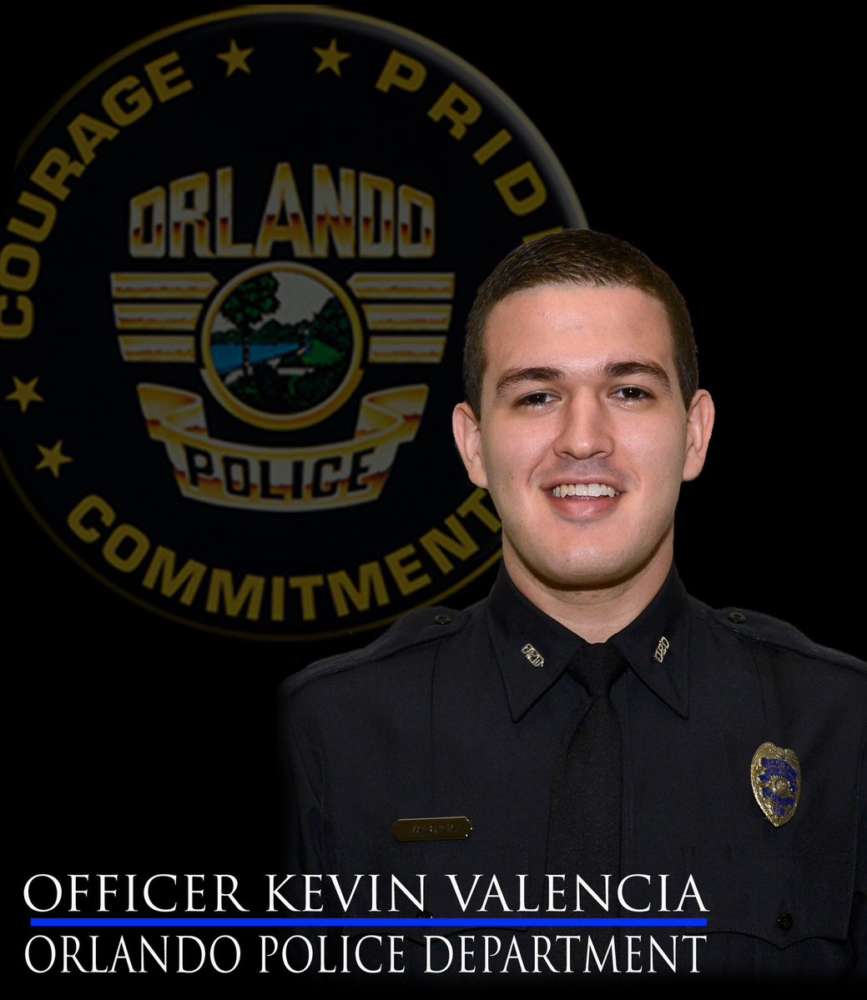 Orlando police Sgt. Eduardo Bernal says Valencia’s condition remains unchanged. Photo: Orlando Police Department Twitter