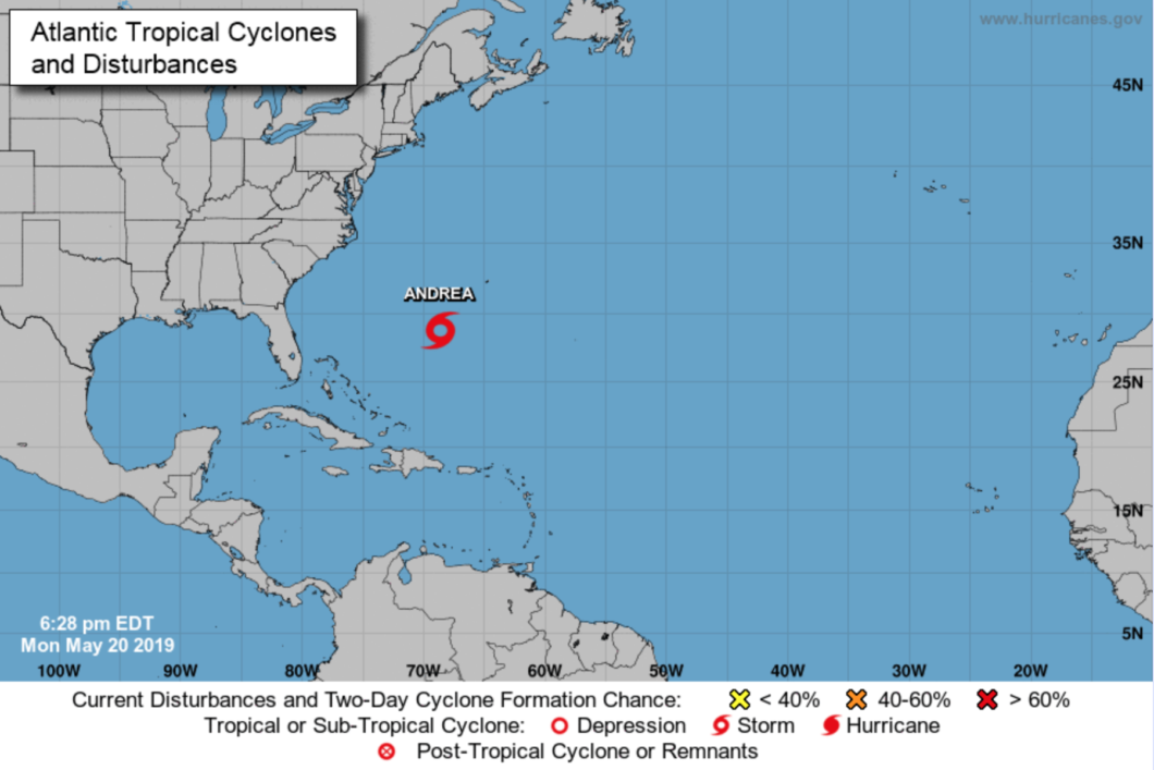 Meteorologists warn the storm could strengthen overnight Monday. Photo: National Hurricane Center Twitter