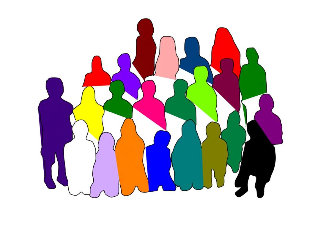 Image of diverse group of people: Pat Lyn via publicdomainpictures.net