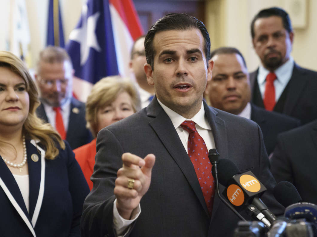 Puerto Rico Gov. Ricardo Rosselló announced late Wednesday that he is resigning from office amid a scandal over hundreds of pages of text messages he exchanged with his inner circle that included sexist, homophobic and other insulting material.