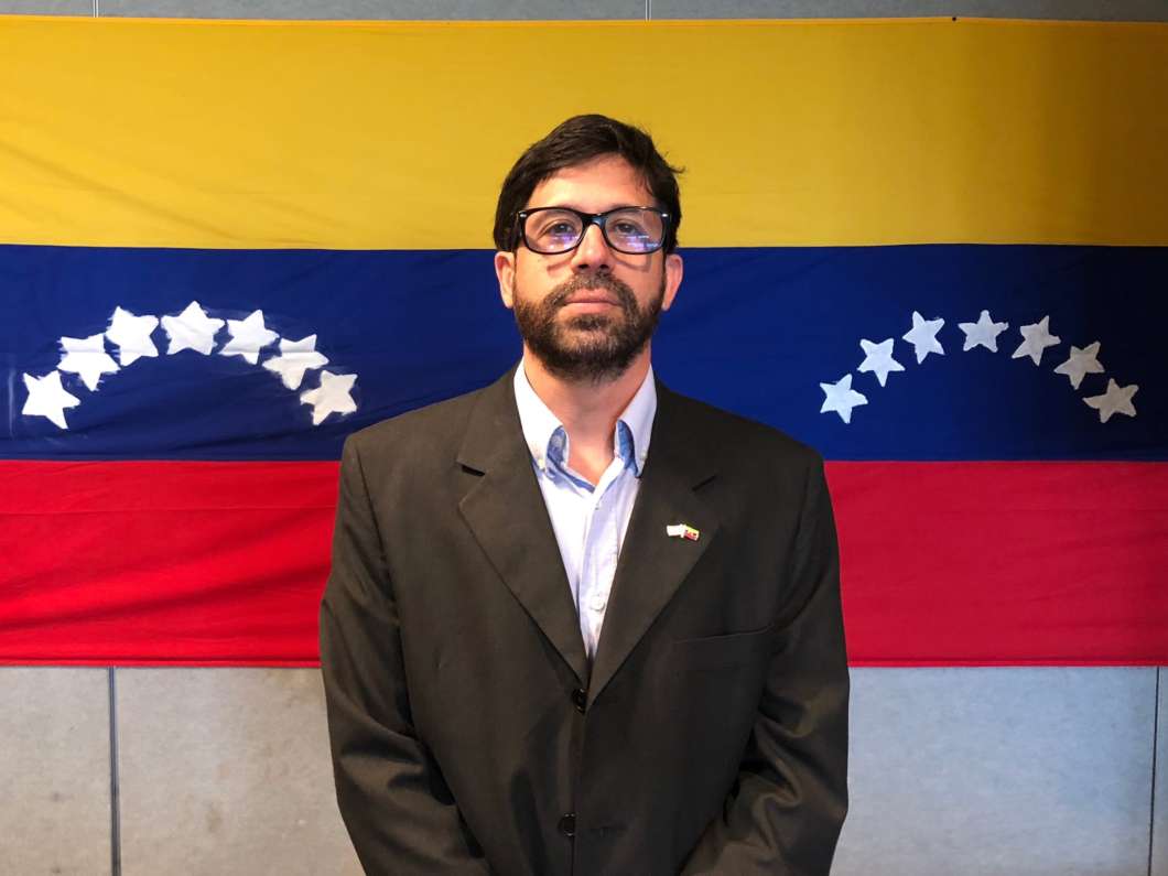 Ignacio Carrasquero is a representative of the opposition party in Venezuela, and coordinator of the Voluntad Popular project in Orlando. Photo by Easton Underdahl