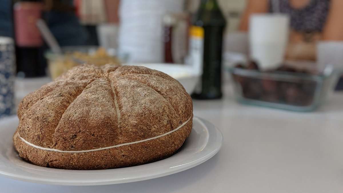 Bread made with a recipe from Pompeii. Photo courtesy of Orlando Science Center
