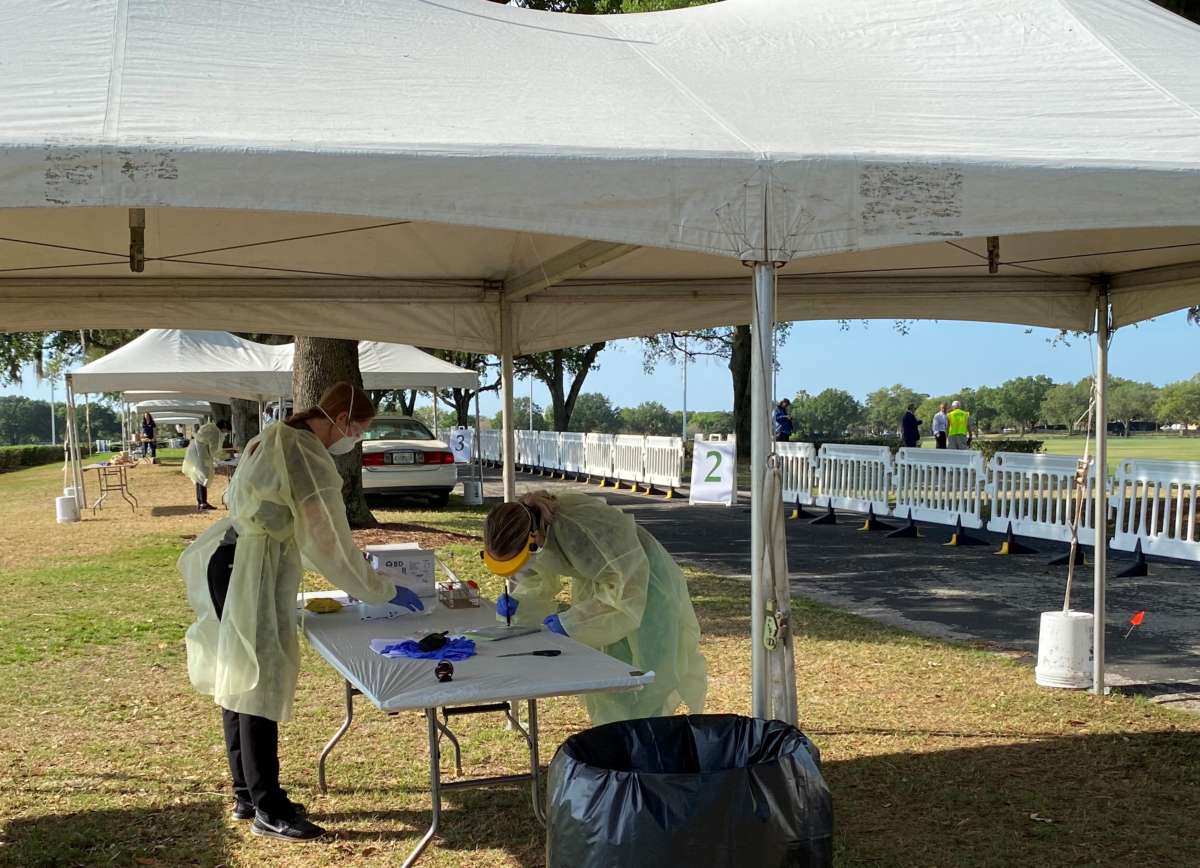 Testing at the polo field in The Villages began on Monday. Photo: Joe Byrnes