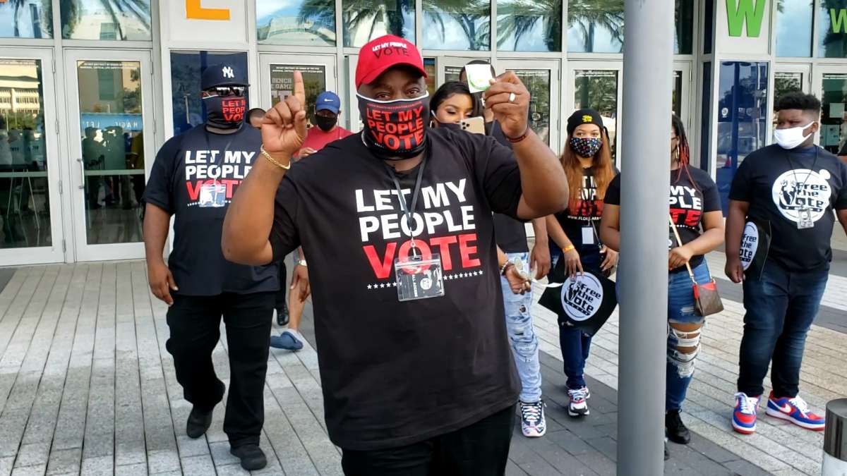 Florida Rights Restoration Coalition’s Desmond Meade Votes
