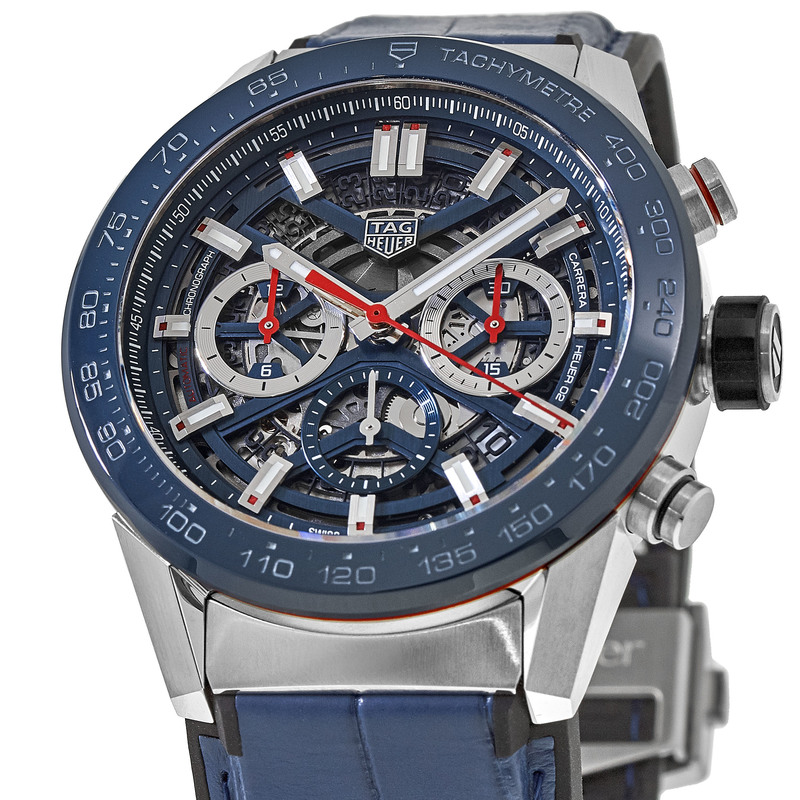 New Tag Heuer Carrera Calibre Heuer 02 Blue Men's Watch CBG2011.FC6430 | eBay ebay mens tag heuer watches