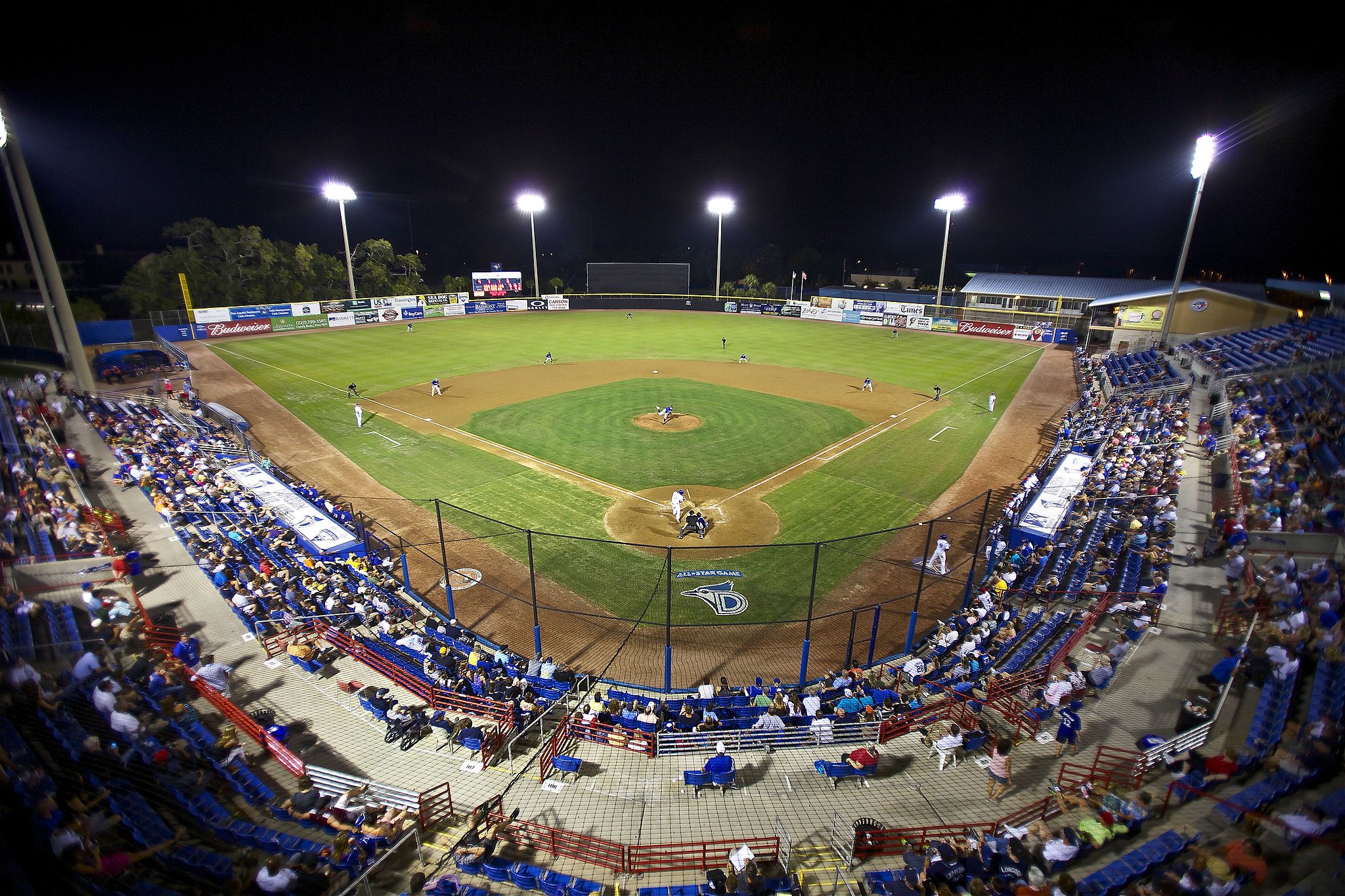 Dunedin Blue Jays Field at night