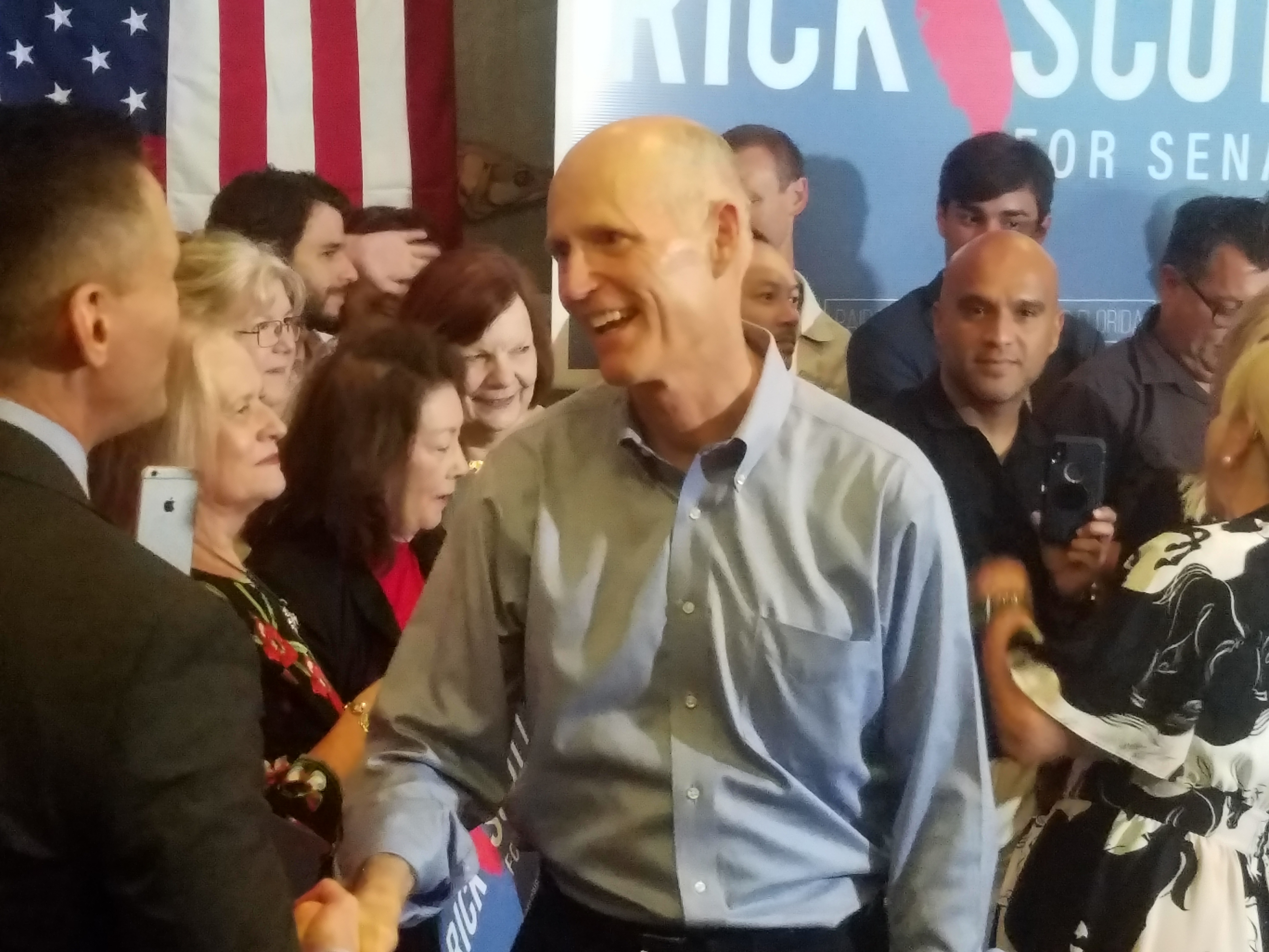Rick Scott in Tampa; 2018 election