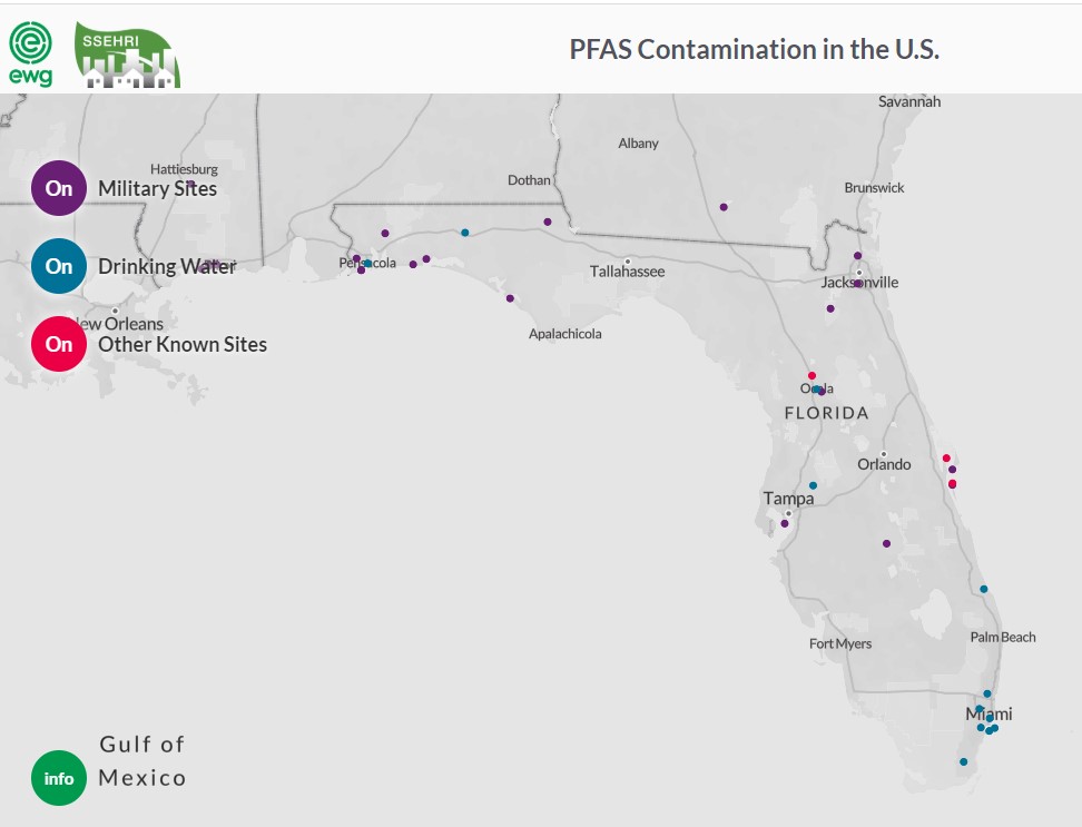 drinking water contamination by chemicals EWG