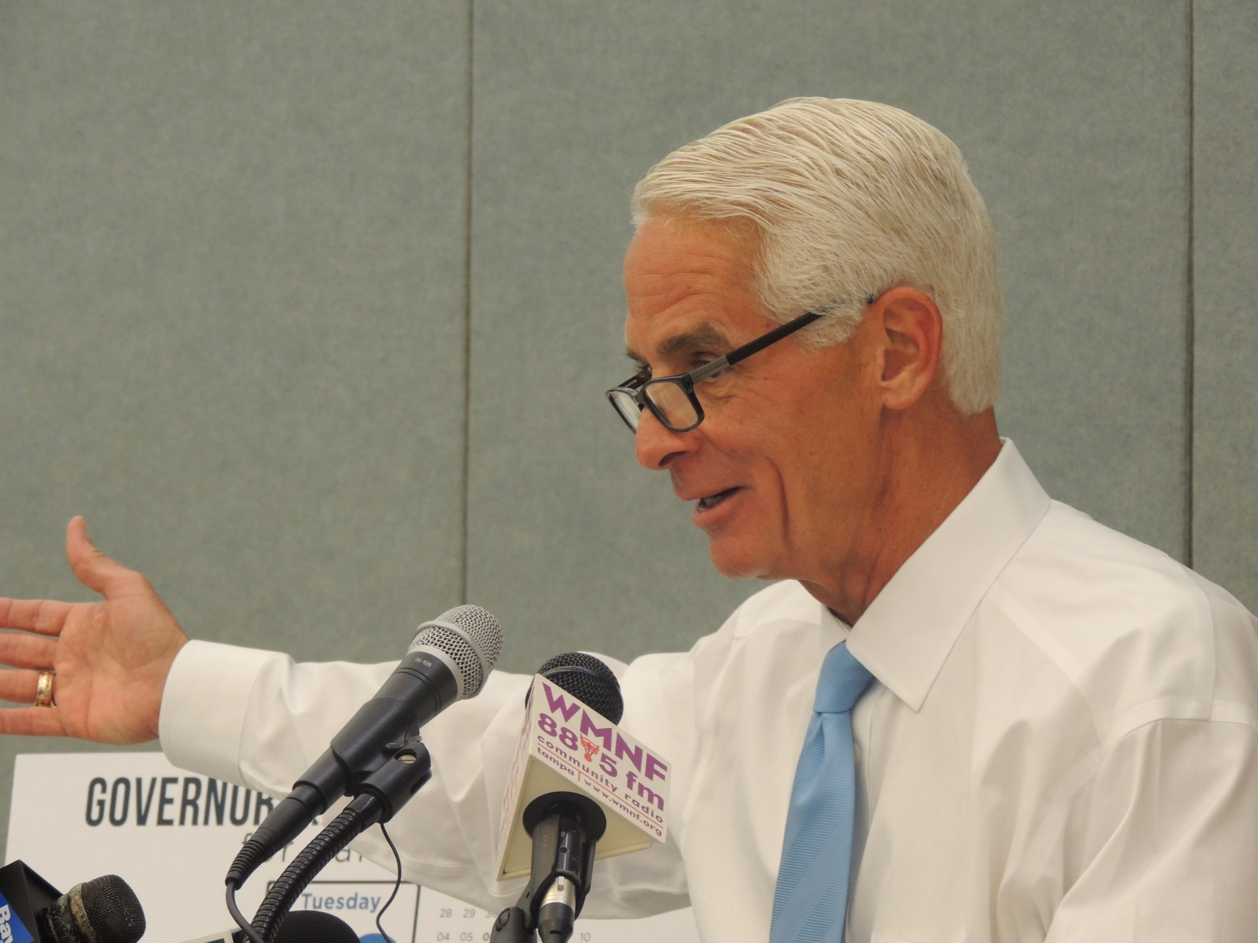 Congress member and former Florida governor Charlie Crist