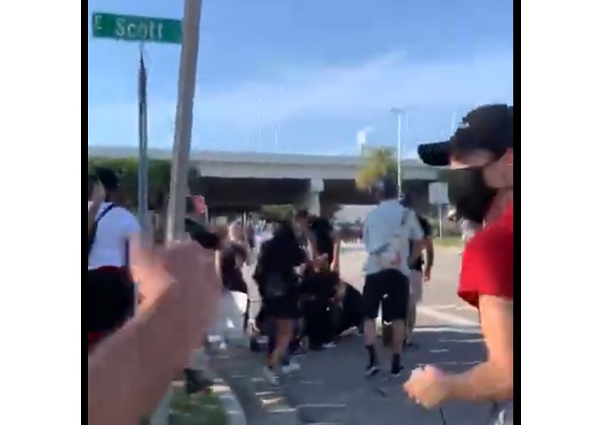 Tampa Police Shooting Protesters