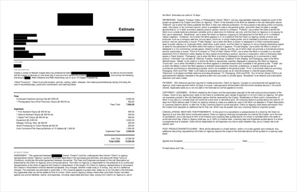 pricing and negotiating, lifestyle shoot, production, photography production, wonderful machine, estimating, photographer pricing, craig oppenheimer