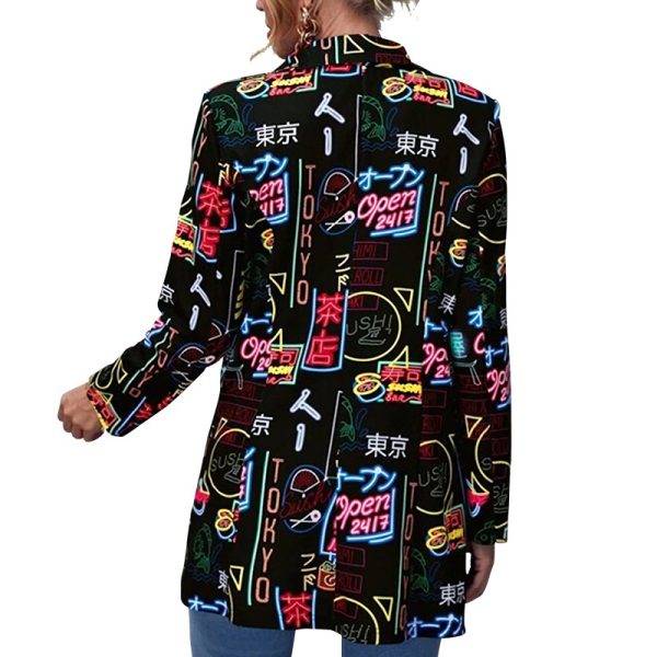Printed Casual Printed Small Suit Jacket Women's Fashion Clothing - Image 5