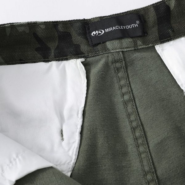American Vintage Street Trendy Camouflage Workwear Trousers - Image 5