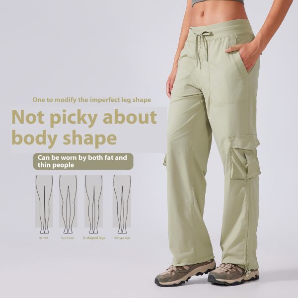 Multi-pocket Wide-leg Workwear Casual Pants - Image 3