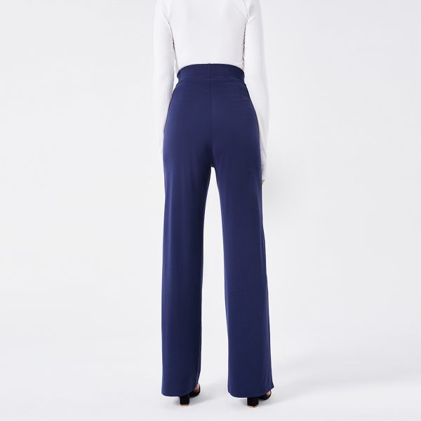 Solid Color Casual Pants Slim, High-waisted Bell Bottoms - Image 8