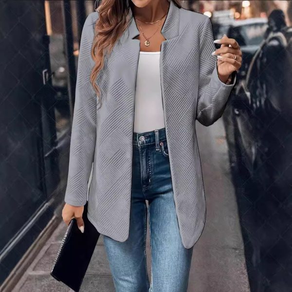 Women's Textured Cardigan Fashionable Jacket - Image 8