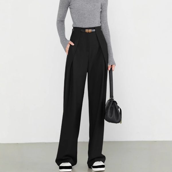 Women's Polyester Idle Style High-grade Suit Pants - Image 3