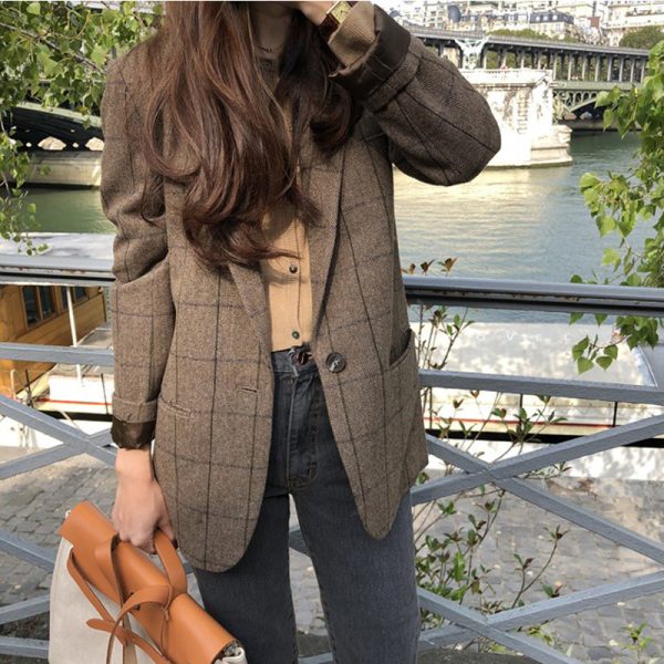 Slim Fit All-matching Long Sleeve Suit Women's Coat - Image 6