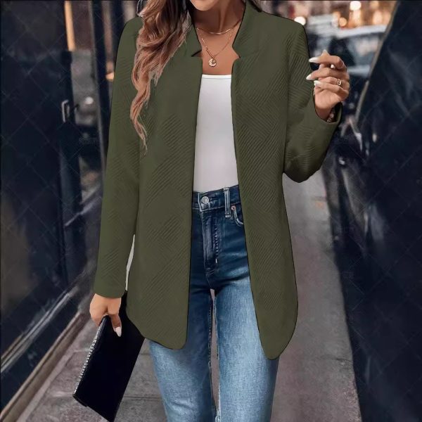 Women's Textured Cardigan Fashionable Jacket - Image 9