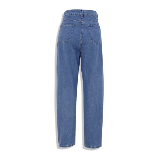 Womens Cartoon Printed Jeans Harem Pants Trousers For Women - Image 2