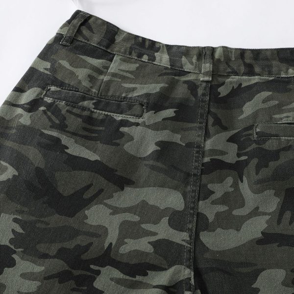 American Vintage Street Trendy Camouflage Workwear Trousers - Image 3