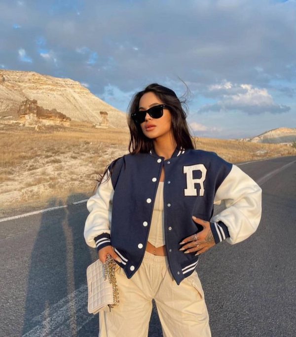 Female Casual Fashion Printing Baseball Uniform Sweater - Image 3
