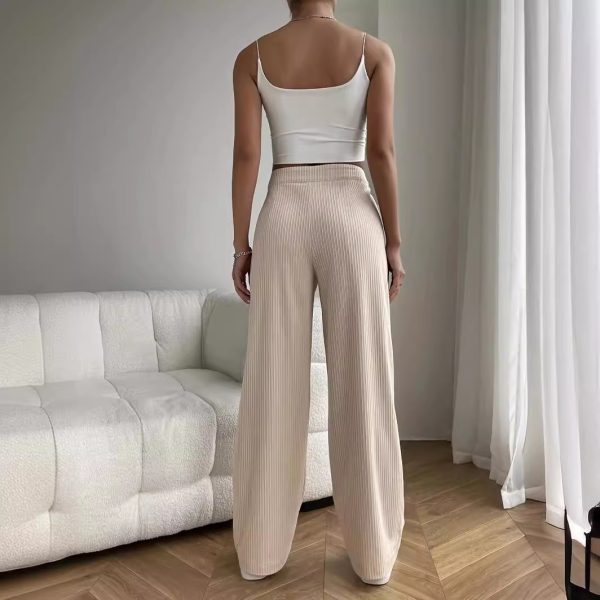 High Waist Loose Straight Wide Leg Pants - Image 3