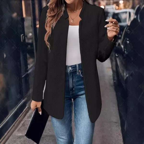 Women's Textured Cardigan Fashionable Jacket - Image 6