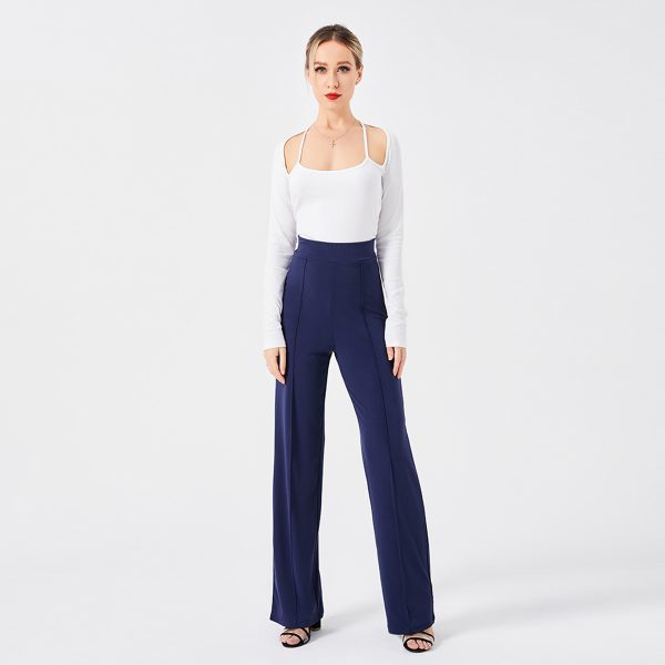 Solid Color Casual Pants Slim, High-waisted Bell Bottoms - Image 10
