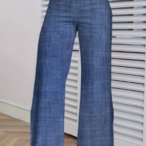 Girls' Solid Color Hollow High Waist Slimming Fashion Versatile Home Clothes Pants