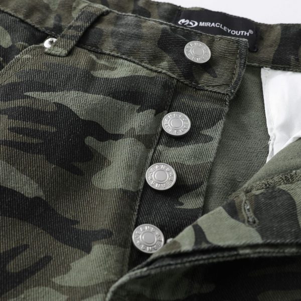 American Vintage Street Trendy Camouflage Workwear Trousers - Image 2