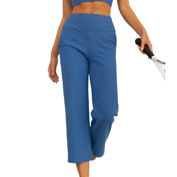 Yoga Wide-leg Pants High Waist Straight Casual Trousers - Image 4