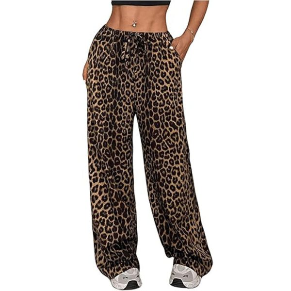 All-match Leopard Print Low Waist Casual Pants - Image 6