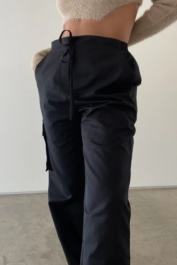 Mid-waist Three-dimensional Pocket Trousers - Image 7