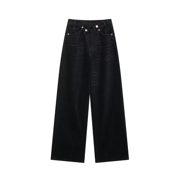Autumn New Hair Fashion Personality Double Breasted Wide Leg Pants - Image 10