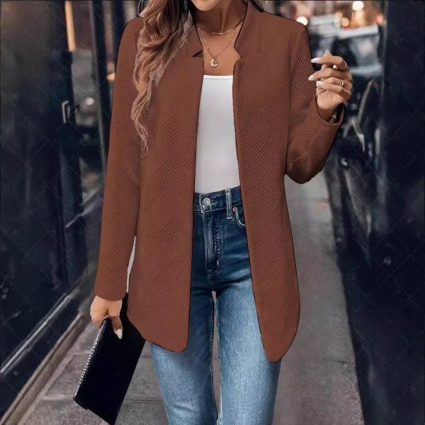 Women's Textured Cardigan Fashionable Jacket - Image 2
