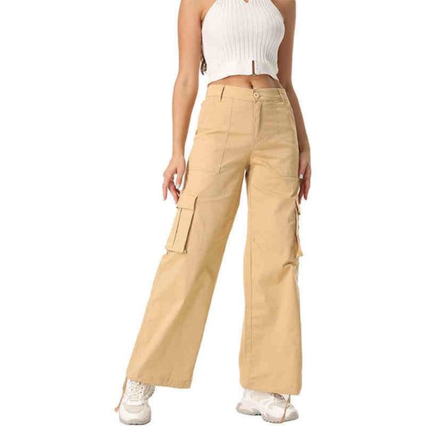 Wide Leg High Waist Casual Pants For Women - Image 4