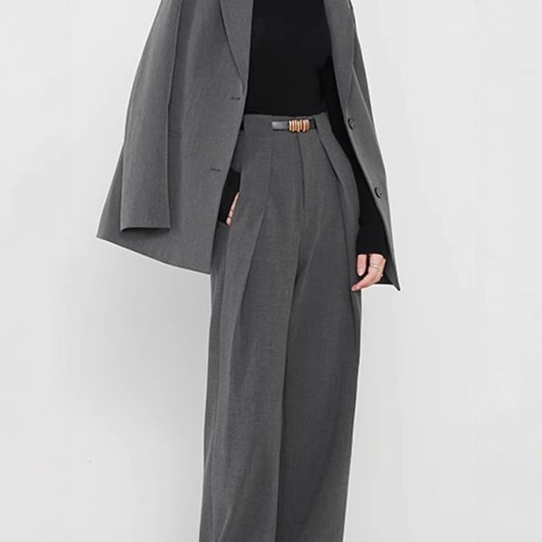 Women's Polyester Idle Style High-grade Suit Pants - Image 4
