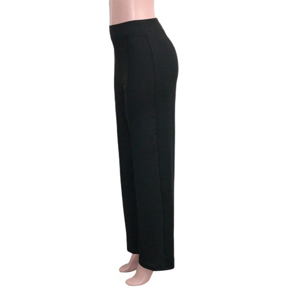 Solid Color Casual Pants Slim, High-waisted Bell Bottoms - Image 4