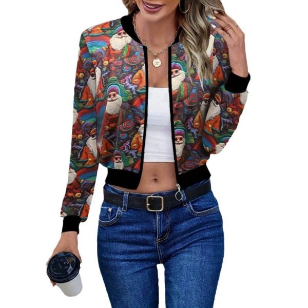 Christmas 3D Printed Short Long Sleeve Casual Jacket - Image 5