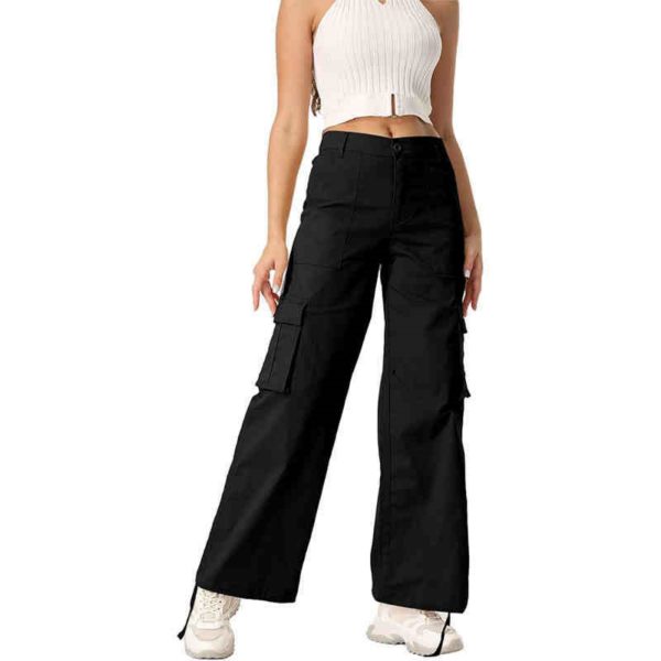 Wide Leg High Waist Casual Pants For Women - Image 2