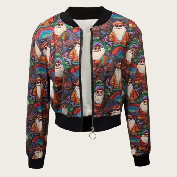 Christmas 3D Printed Short Long Sleeve Casual Jacket - Image 7