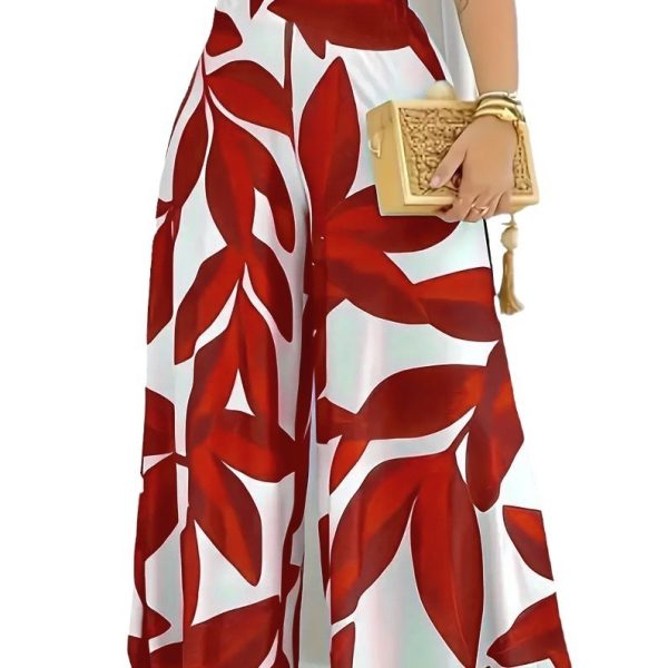 Printed High Waist Fashion Comfortable Wide-leg Pants - Image 5
