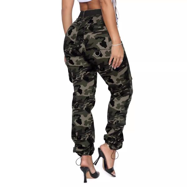 Denim Camouflage Cargo Pants Jeans Casual - Image 5